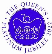 the Platinum Jubilee Logo Crown and 70 years 2022