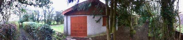 Our Practice Hall along the path.
