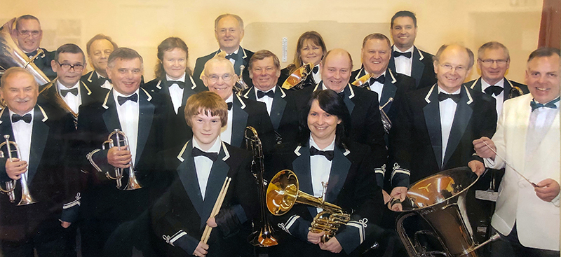 Tarporley and Clotton Band (Colourised) 1904-26 approx.
