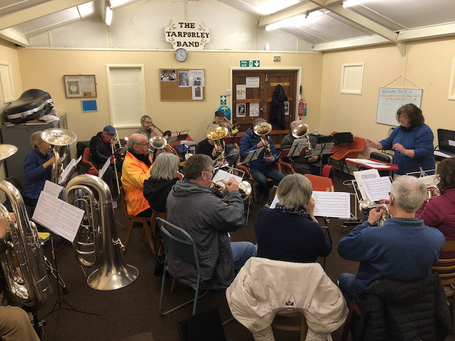 the band in practice